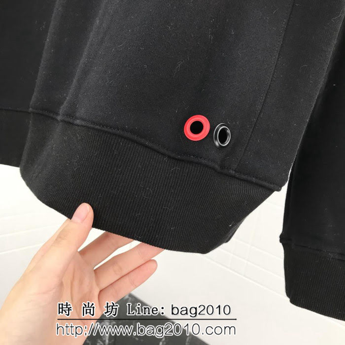 MONCLER蒙口 X Fragment 18SS蒙口藤原浩 閃電限定 Backstag螺紋棉男款衛衣 ydi1829